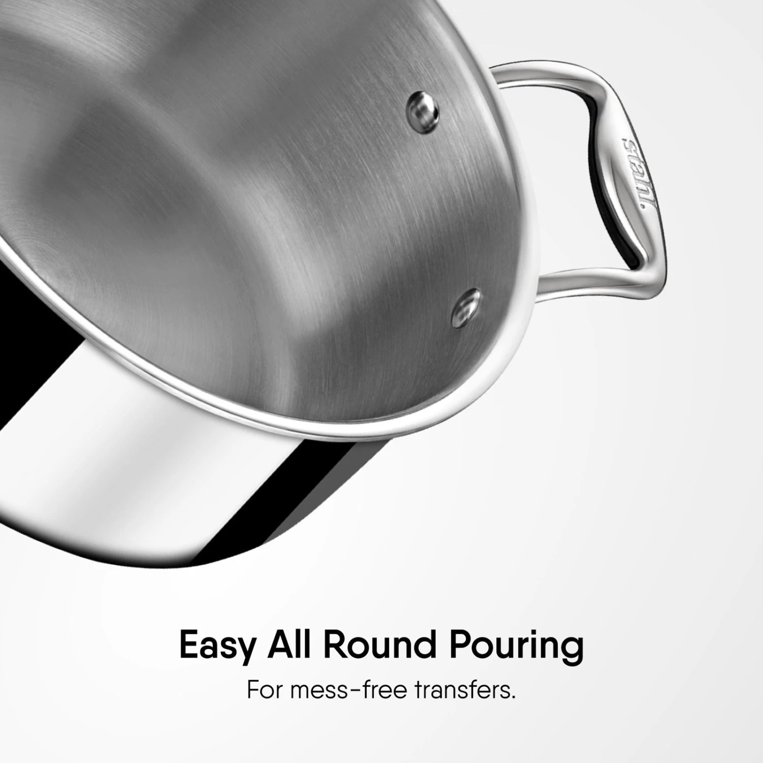 Steel Sauce Pot / Casserole - Triply Artisan Series - Image 6