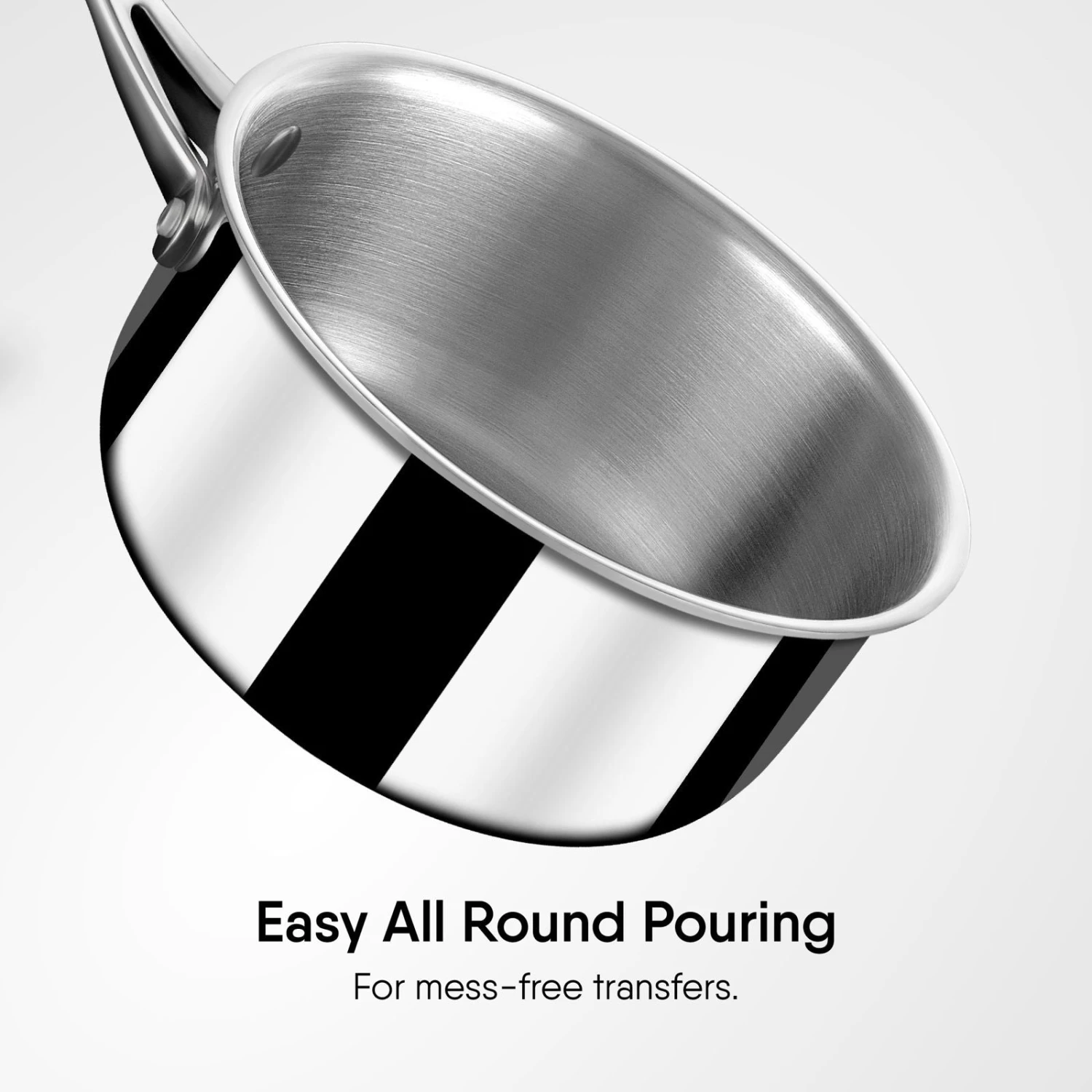 Engrave - Steel Sauce Pan - Triply Artisan Series - Image 11