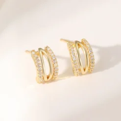 Crystal Hoop Earrings