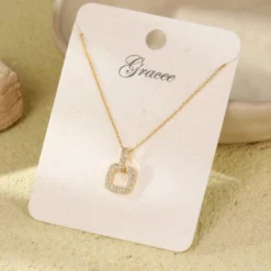 Square Pendant Necklace